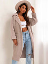 Arya Pocketed Collared Neck Dropped Shoulder Cardigan