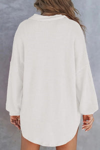 Nalani Half Button Long Sleeve Sweatshirt