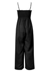 Virginia Smocked Spaghetti Strap Wide Leg Jumpsuit