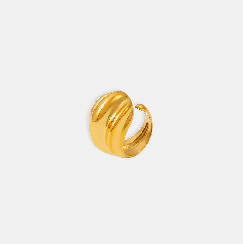 Blair 18K Gold-Plated Titanium Steel Open Ring