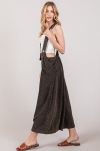 Linda Full Size Wide Strap Wide Leg Overalls