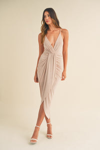 Holly Draped Detail Cami Midi Dress