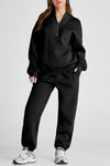 Kailani Quarter Zip Long Sleeve Top and Pants Set