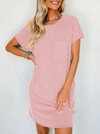 Mallory Round Neck Short Sleeve Mini Dress