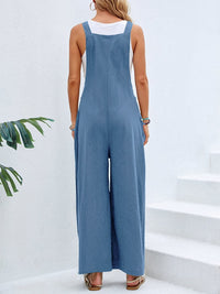 Sadie Square Neck Wide Strap Overalls