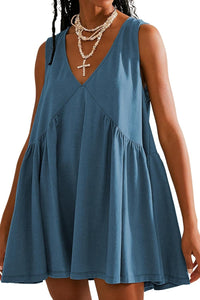 Oakleigh Plunge Wide Strap Mini Tank Dress