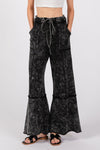 Remy Mineral Washed Terry Wide Leg Pants