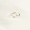 Cassidy 925 Sterling Silver Inlaid Zircon Wave Shape Ring