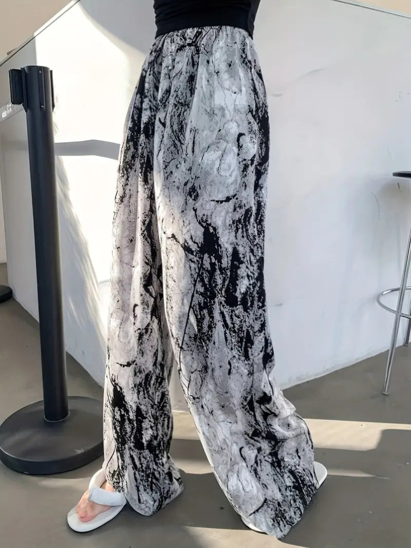 Holland Printed Wide Leg Pants