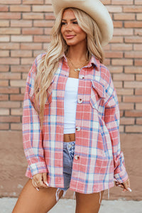 Savannah Plaid Button Up Long Sleeve Shacket