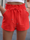 Arielle Tied High Waist Shorts with Pockets