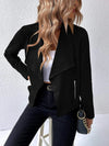 Royalty Collared Neck Long Sleeve Jacket