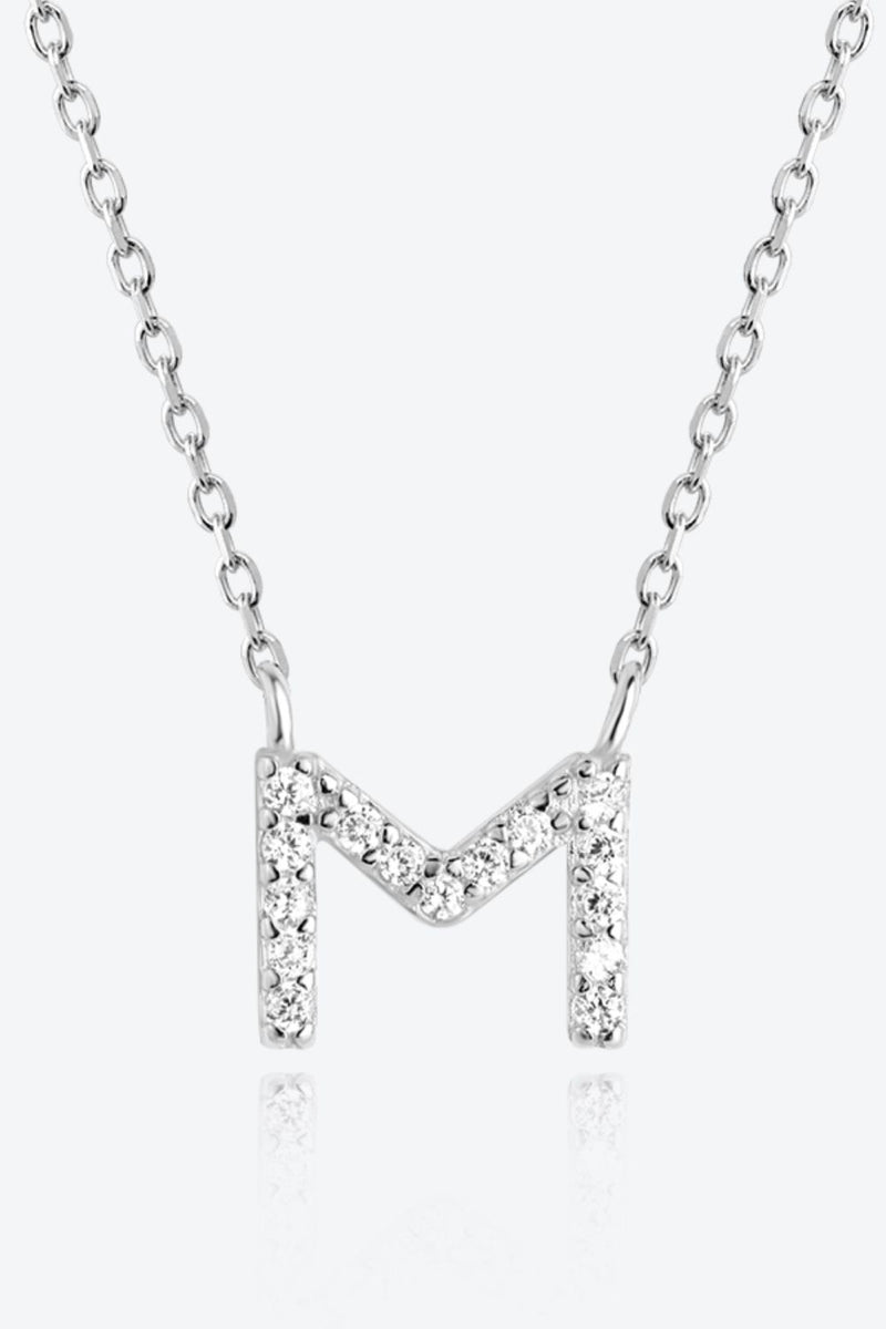 Angelina L To P Zircon 925 Sterling Silver Necklace