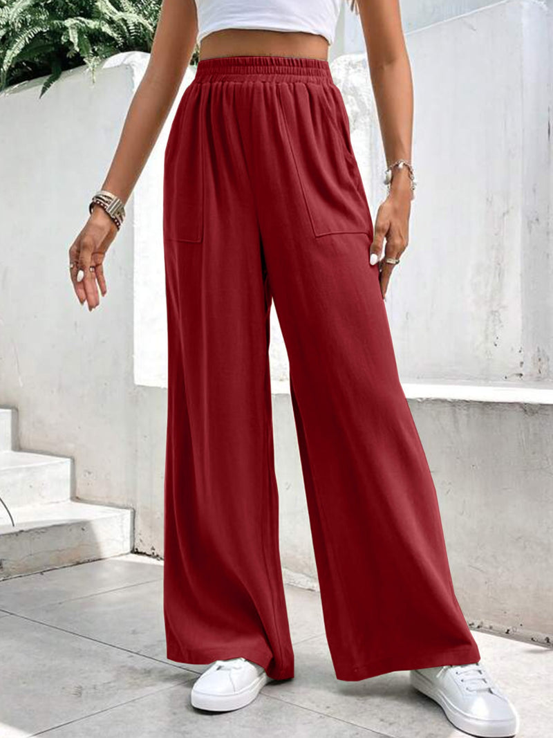 Liv High Waist Wide Leg Pants with Pockets