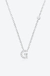 Angelina G To K Zircon 925 Sterling Silver Necklace