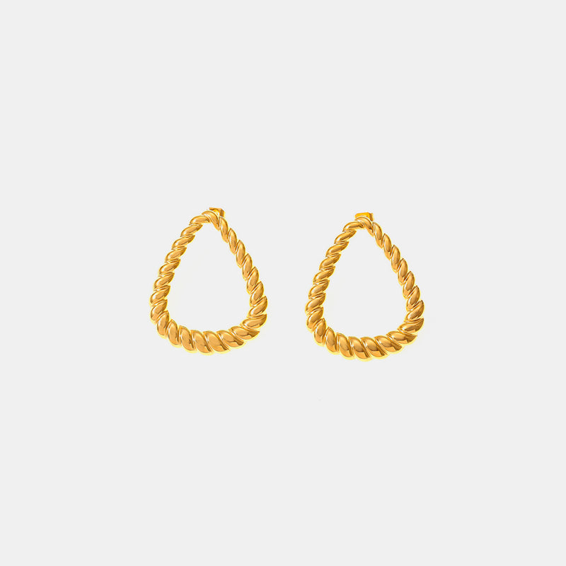 Adelaide 18K Gold-Plated Twisted Earrings