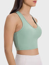 Emma Scoop Neck Wide Strap Active Tank