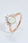 Laila 925 Sterling Silver Opal Ring