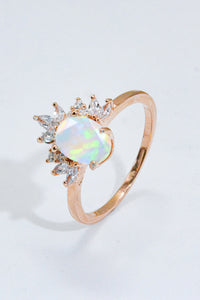 Laila 925 Sterling Silver Opal Ring