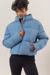 Galilea Quilted Back Drawstring Puffer Jacket