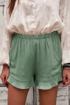 Cheyenne Elastic Waist Shorts with Pockets