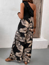 Teresa Ruffled Sleeveless Top and Printed Pants Set