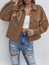 Ximena Button Up Dropped Shoulder Long Sleeve Jacket