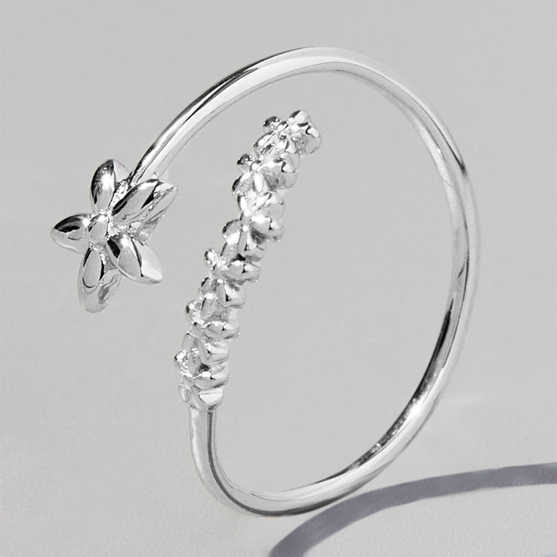 Murphy 925 Sterling Silver Flower Ring