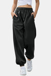 Lauren Elastic Waist Joggers with Pockets