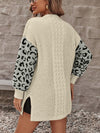 Paris Pocketed Leopard Open Front Cardigan