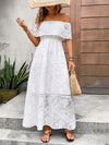 Fiona Off-Shoulder Short Sleeve Maxi Dress