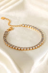 Jovie Inlaid Zircon 18K Gold Plated Bracelet