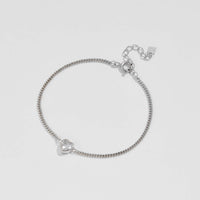 Gabriela Heart Inlaid Zircon Spring Ring Closure Bracelet