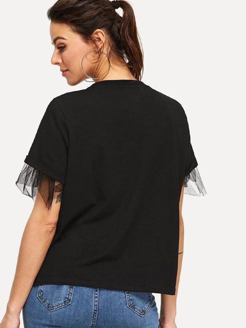 Jamie Round Neck Short Sleeve Top