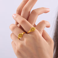 Lucille 18K Gold-Plated Sun Ring