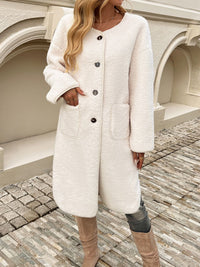 Nicole Button Up Long Sleeve Coat