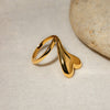 Marianna Stainless Steel Heart Bypass Ring