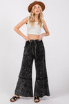 Remy Mineral Washed Terry Wide Leg Pants