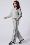 Lakelyn Side Striped Round Neck Top and Pants Active Set