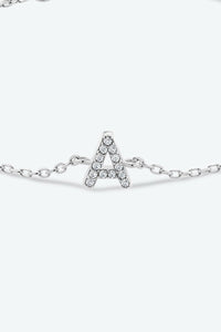 Rylie A To F Zircon 925 Sterling Silver Bracelet