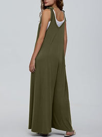 Malia V-Neck Tie Shoulder Jumpsuit