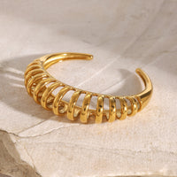 Miracle 18K Gold-Plated Stainless Steel Cutout Bracelet