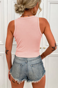 Jessie Round Neck Cropped Tank