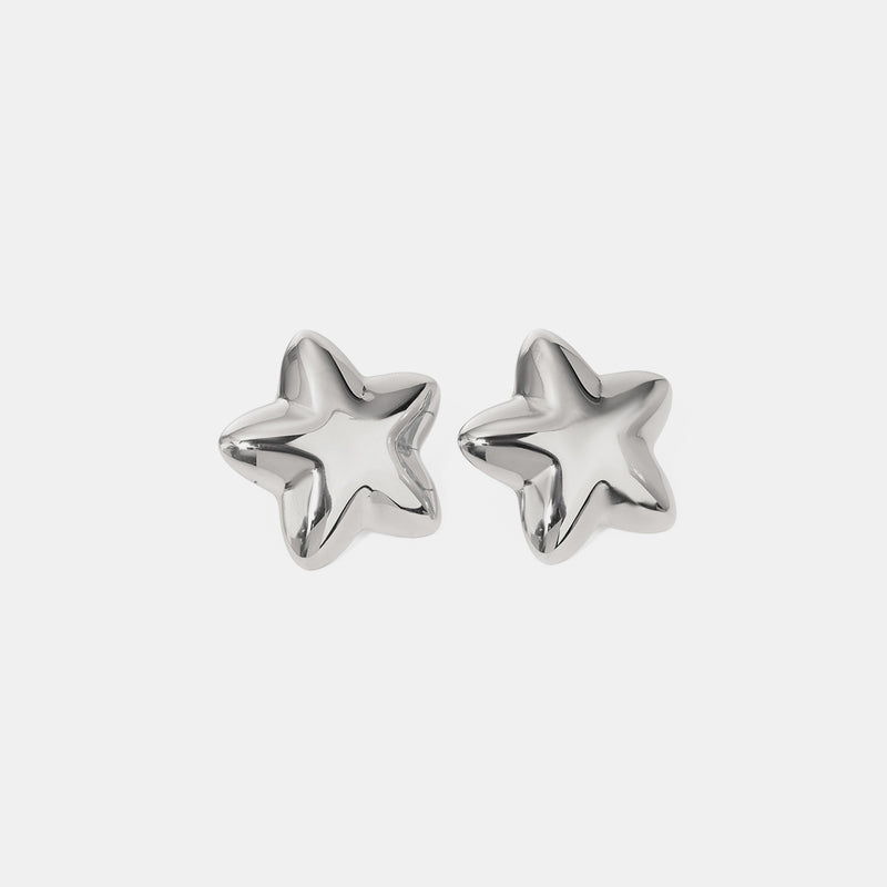 Ramona Stainless Steel Star Stud Earrings