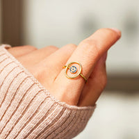 Cleo 925 Sterling Silver Evil Eye Ring