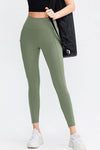 Evangeline Wide Waistband Slim Fit Long Sports Pants with Pocket