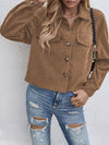 Ximena Button Up Dropped Shoulder Long Sleeve Jacket