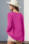 Raegan Notched Thumbhole Long Sleeve T-Shirt