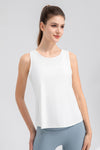 Sophia Wide Strap Round Neck Active Tank