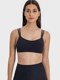 Kahlani Scoop Neck Double Strap Active Cami